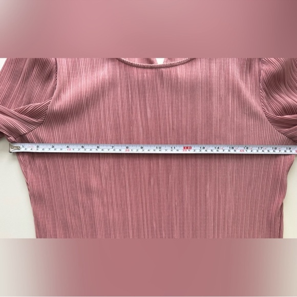 Adrianna Papell Pink Pleated Blouse - Picture 5 of 7